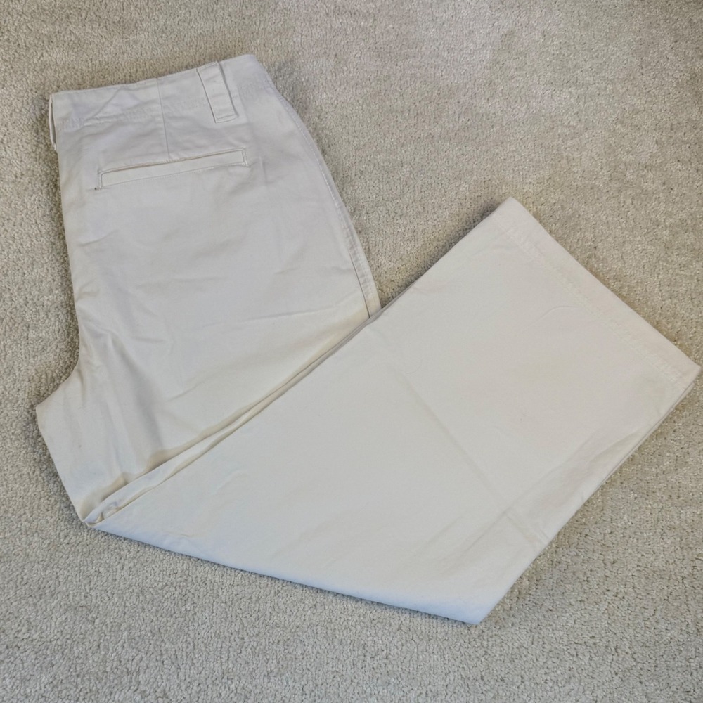 NWOT VTG Y2K 2006 Banana Republic Stretch Crop‎ Wide Leg Pants Women SZ 8 White